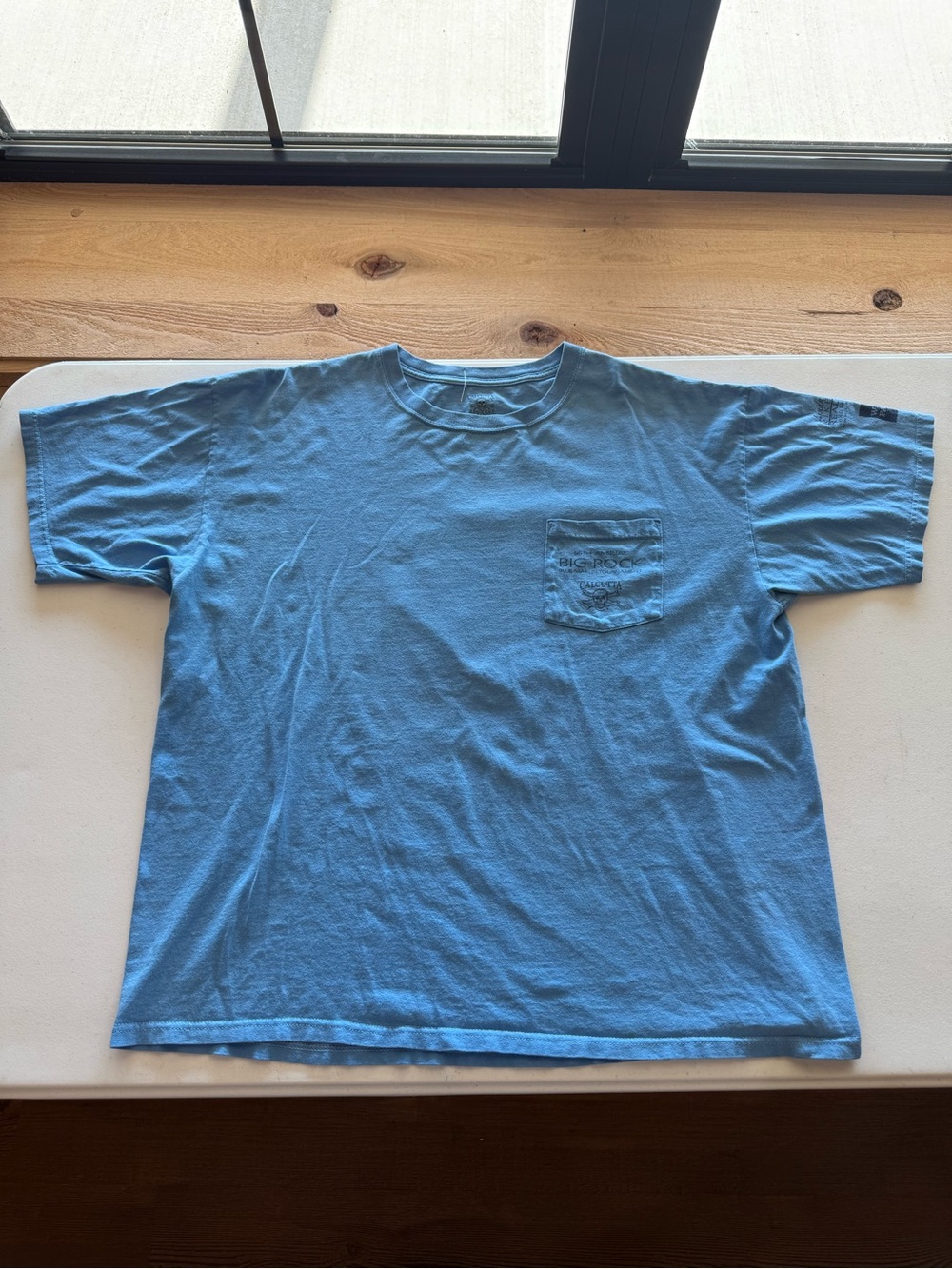 Men's Pocket Tee Blue - Casual Crew Neck 56th Annual Big Rock Shirt
